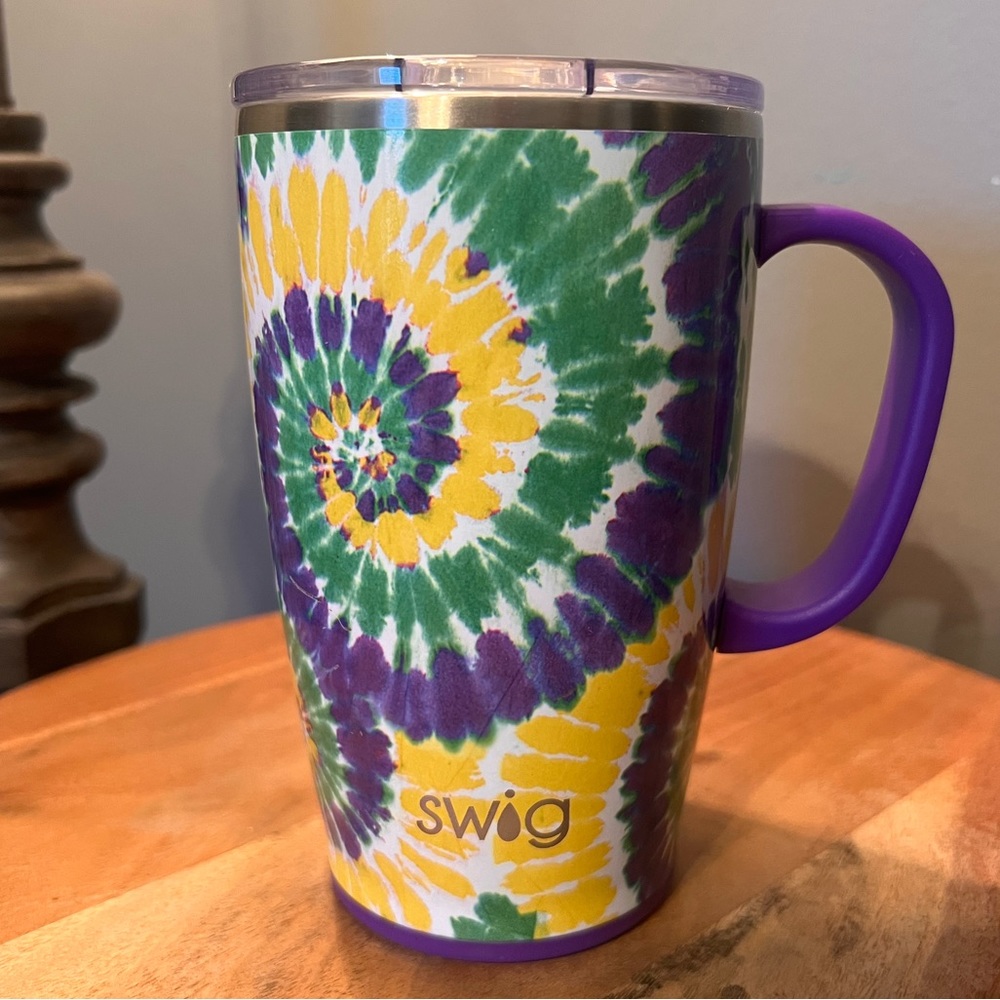 Swig Mardi Gras Travel Mug